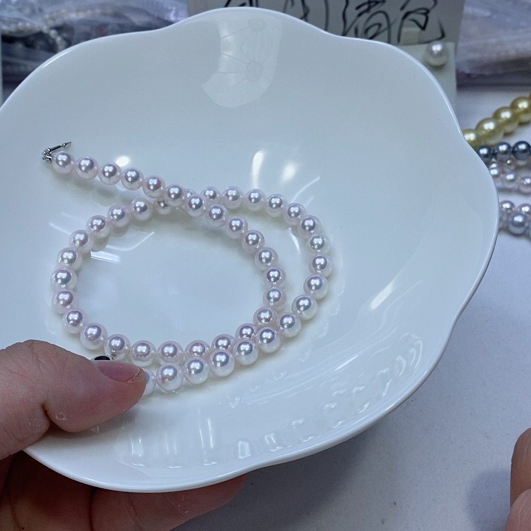 海水珍珠颈饰银S925镶嵌