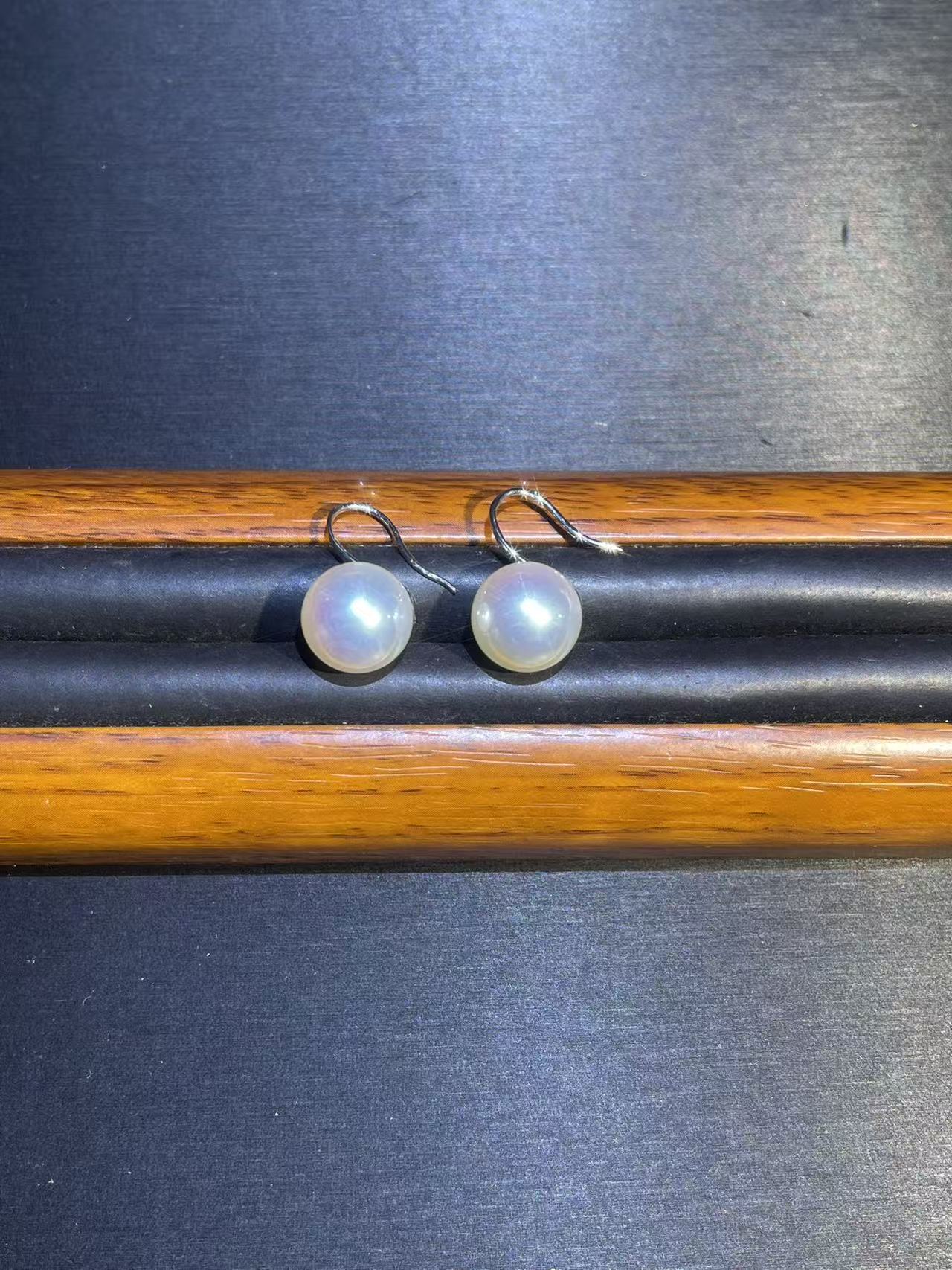 a5444白色圆珠耳钩多样发