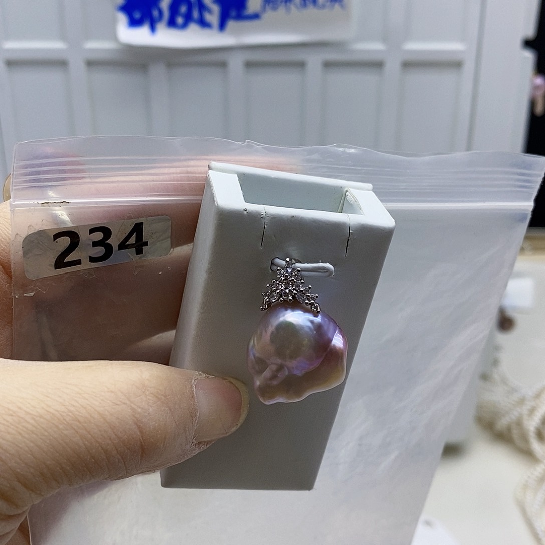 颈饰合金淡水珍珠