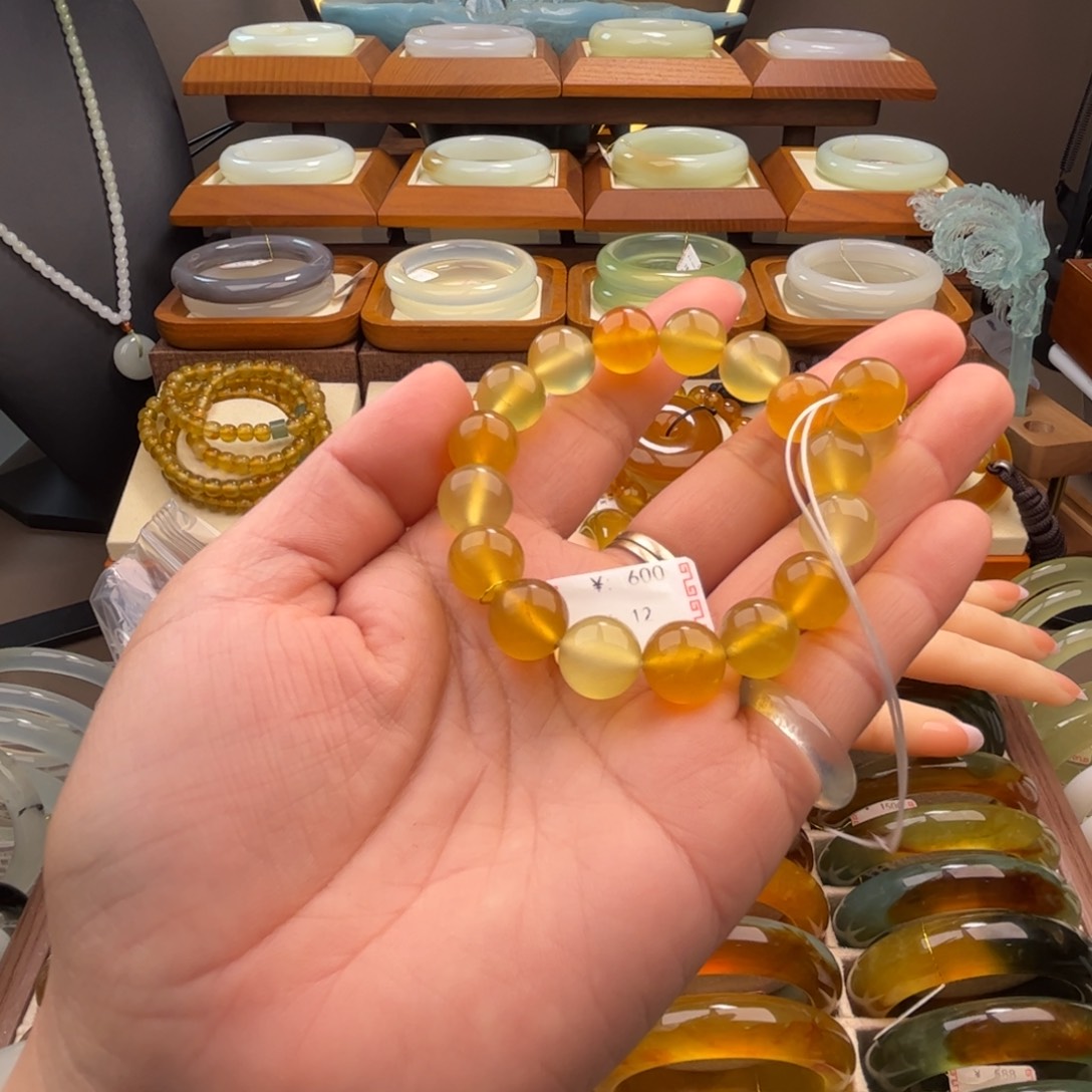 用***7蛇纹石玉未镶嵌手串