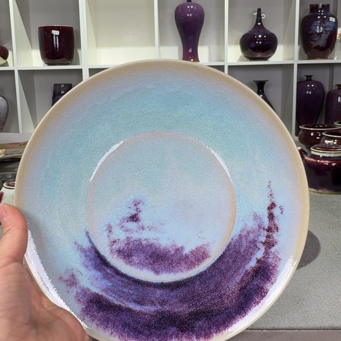 诚***。摆件陶精品福利钧窑摆件纯手工