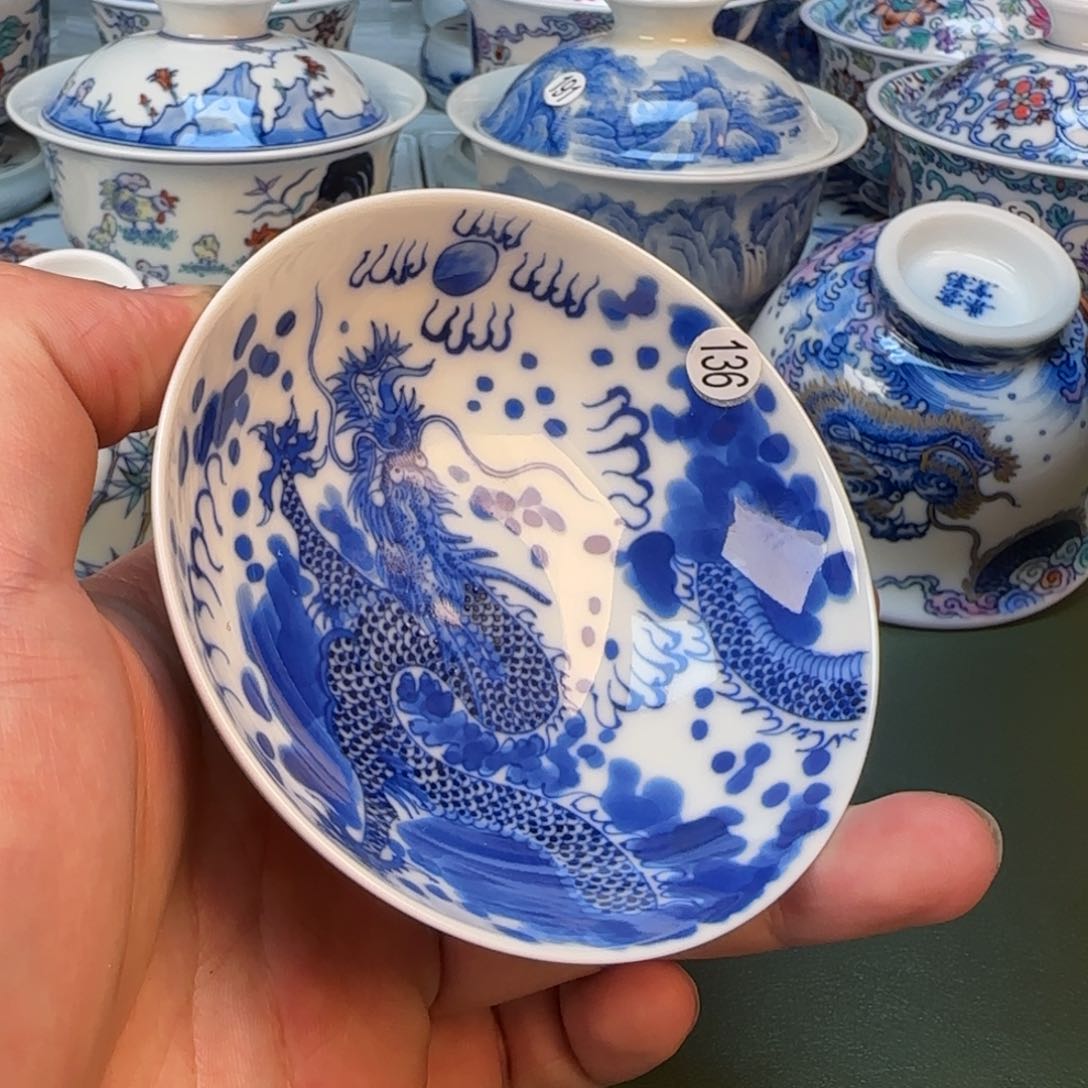 彦祖纯手工手绘茶具136