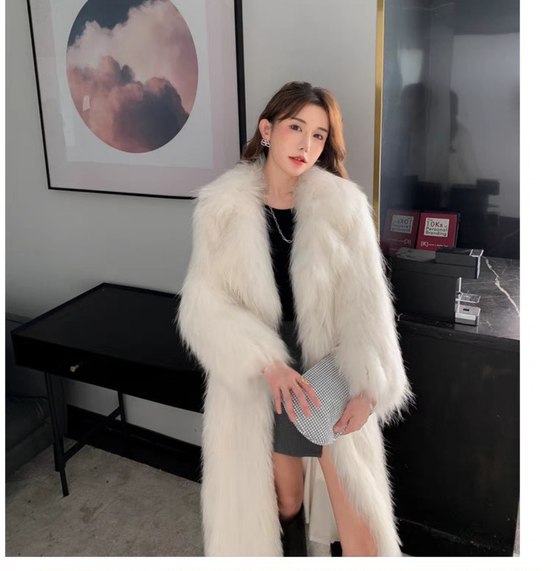 孤品皮草清真狐狸毛貉子毛皮草外套女