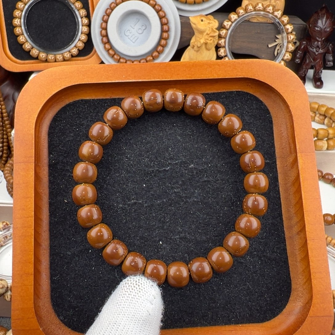 手串紫金鼠实心老型咖皮