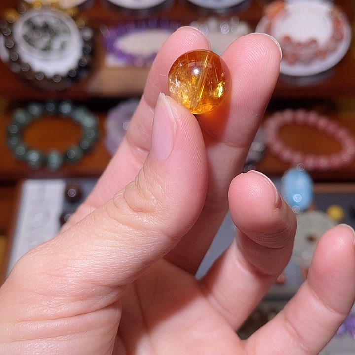 琥珀珠宝奇石未镶嵌浅***