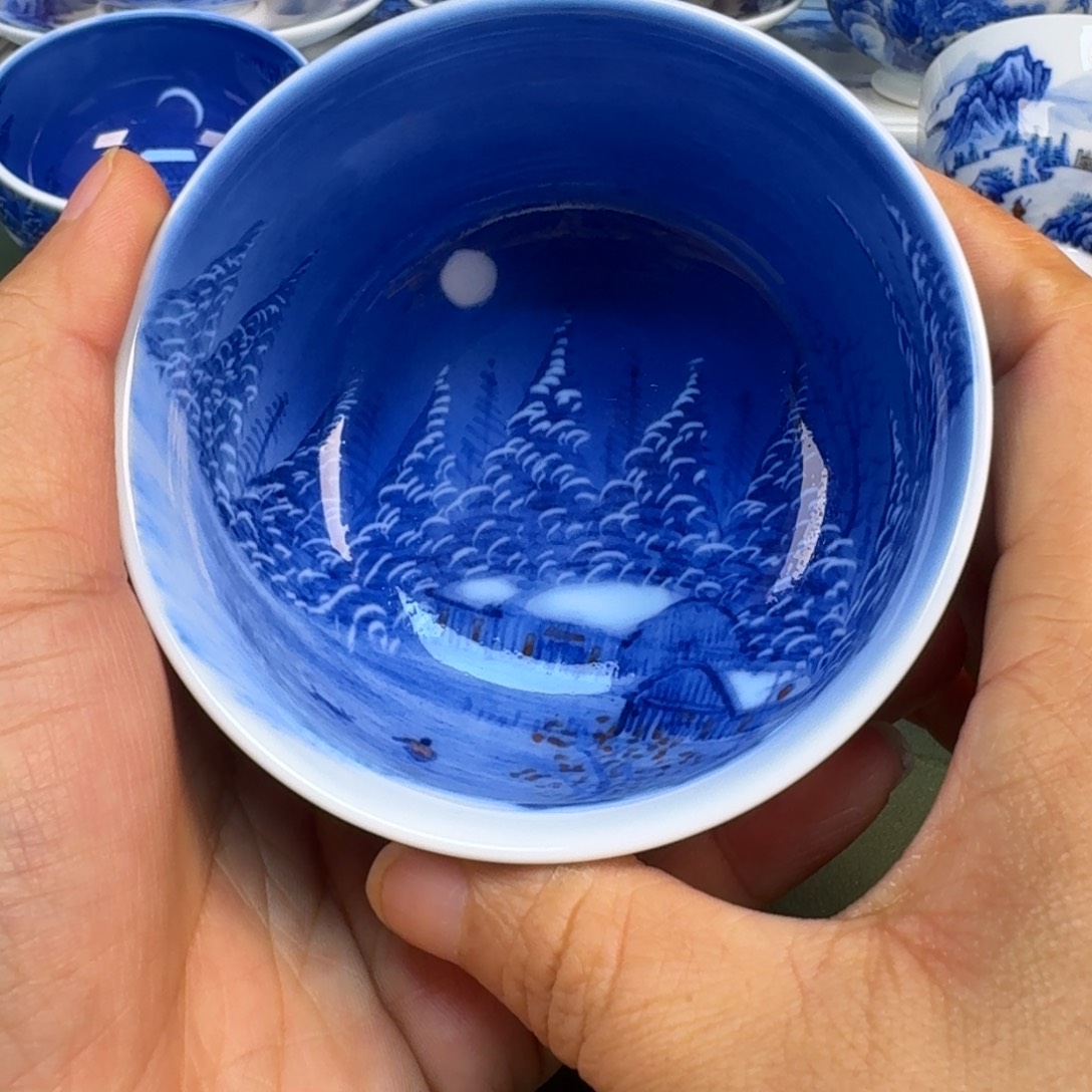 陶景德镇纯手绘茶具圆圆278