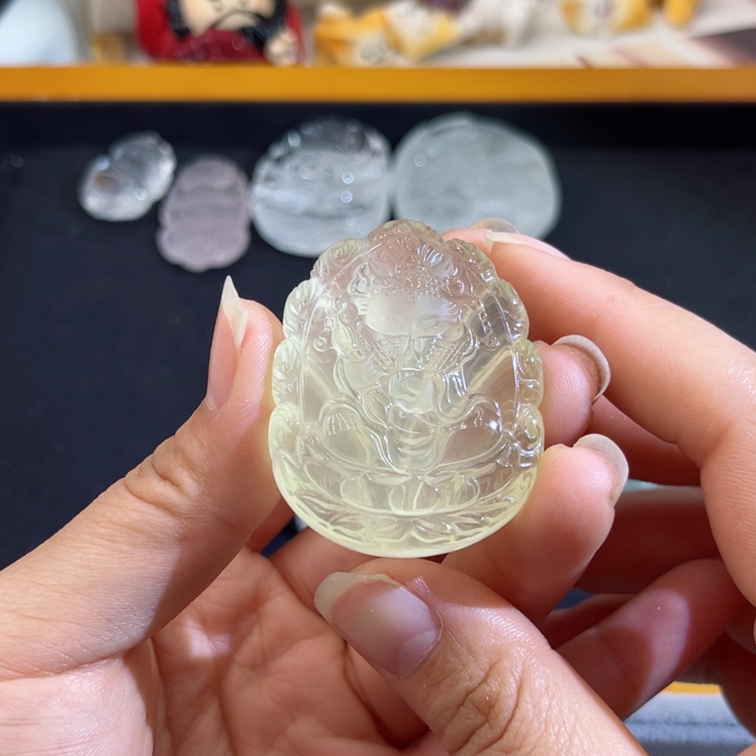 紫晶颈饰银S925镶嵌龍黄水带彩15