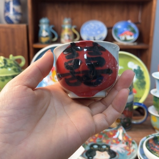 壶景德镇釉下手绘陶瓷 