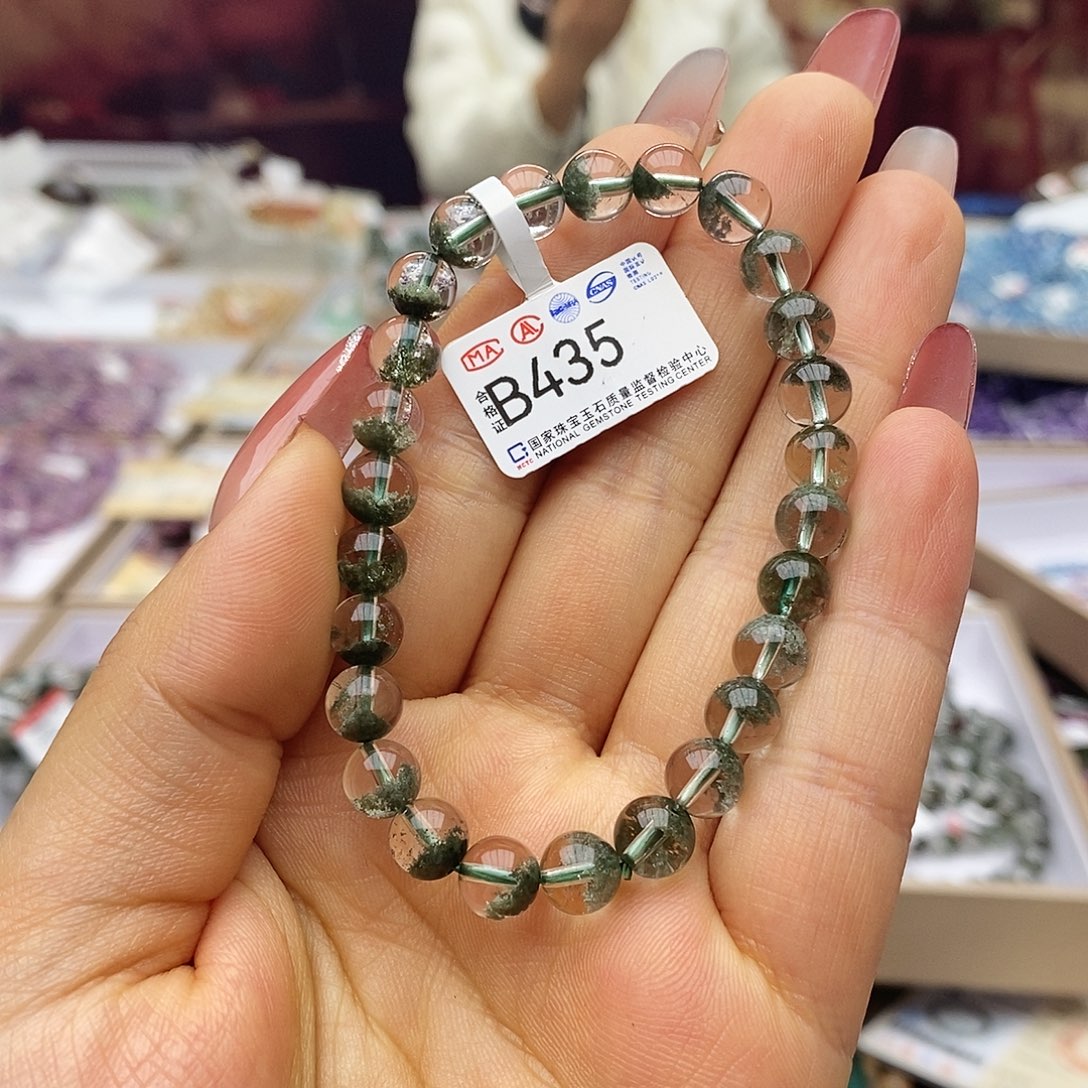 水晶手链未镶嵌紫**影B435绿幽灵