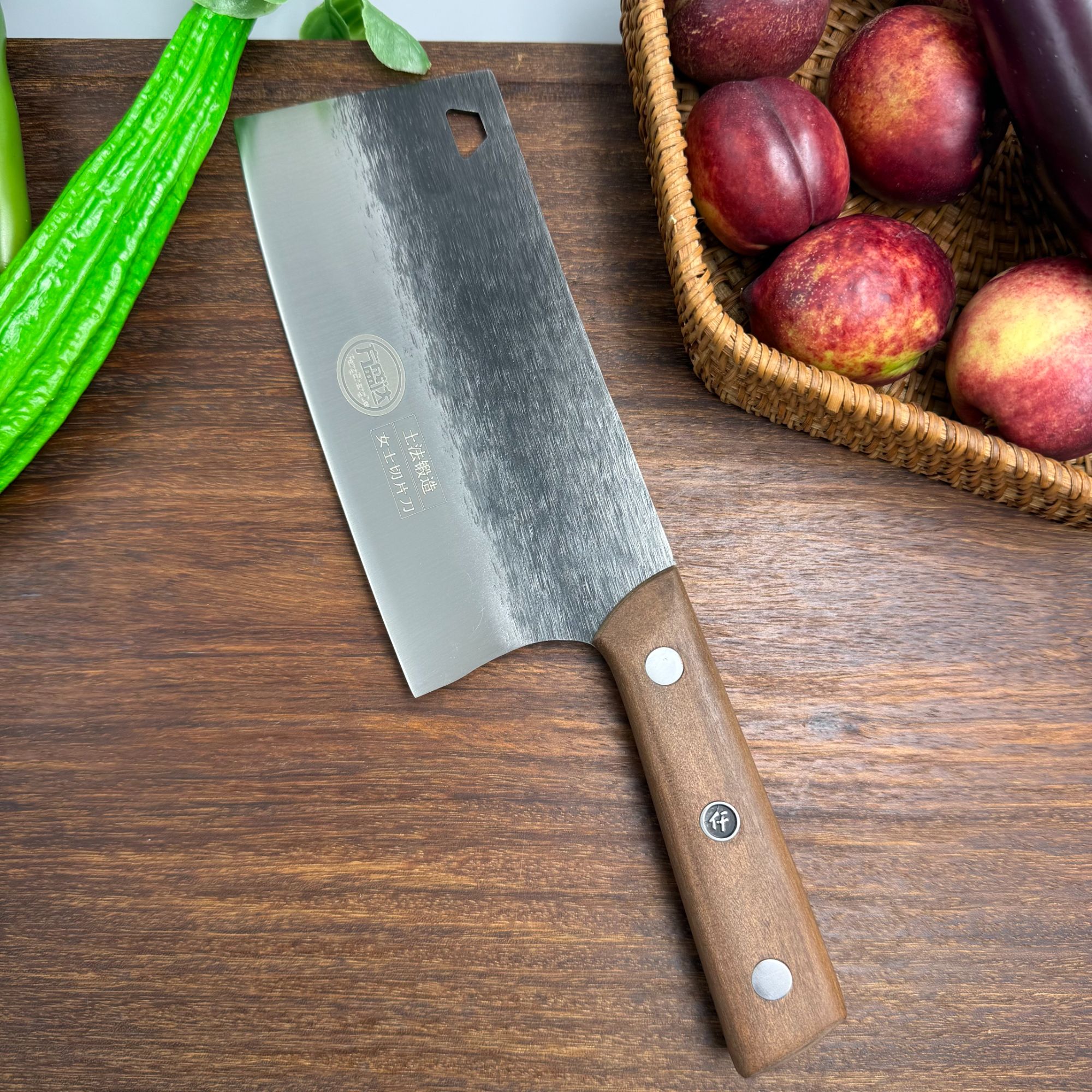 方盛达新款女士土法锻打切片刀切菜刀多用切水果刀家用刀具厨具