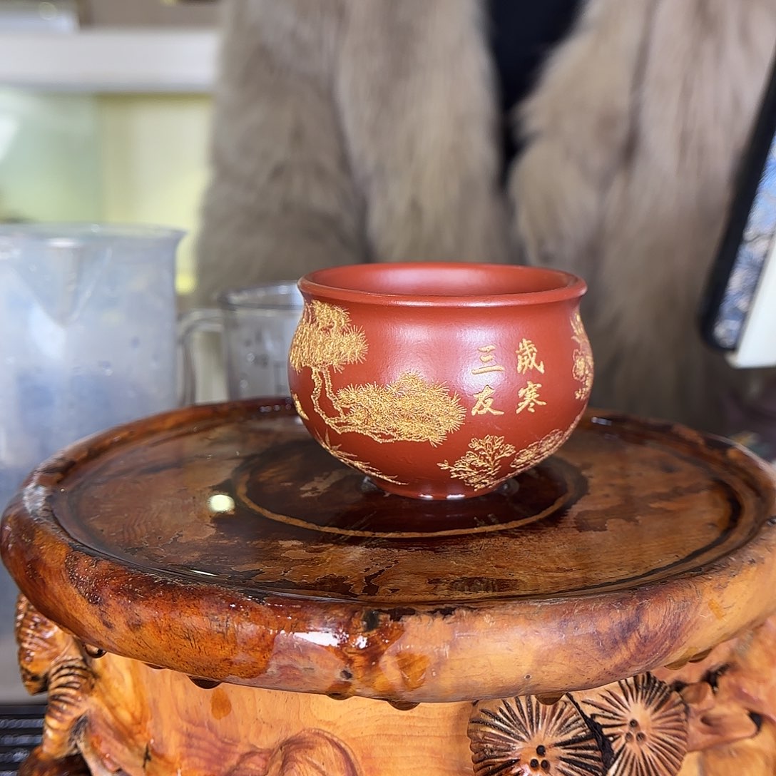 茶壶紫砂原矿泥料紫砂 朱泥 150cc