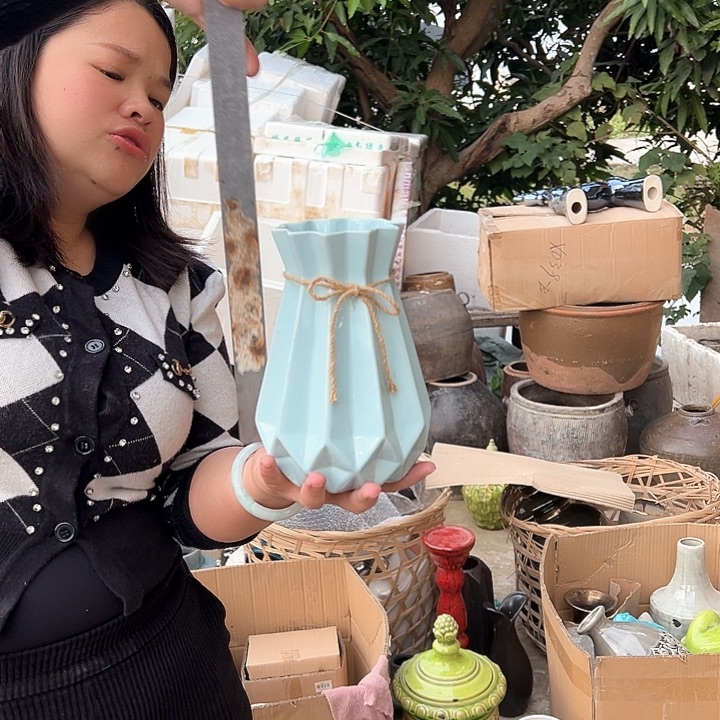 瓶高度20厘米口径8厘米微瑕捡漏