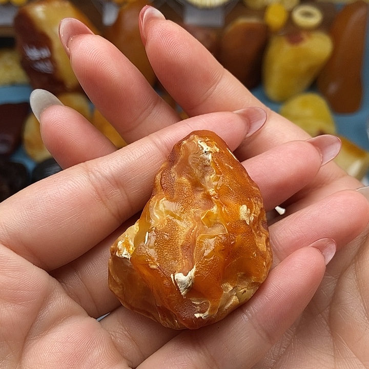 定制琥珀未镶嵌蜜蜡原石定制