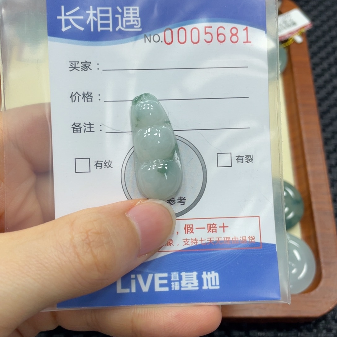 翡翠颈饰未镶嵌翡翠吊坠5681