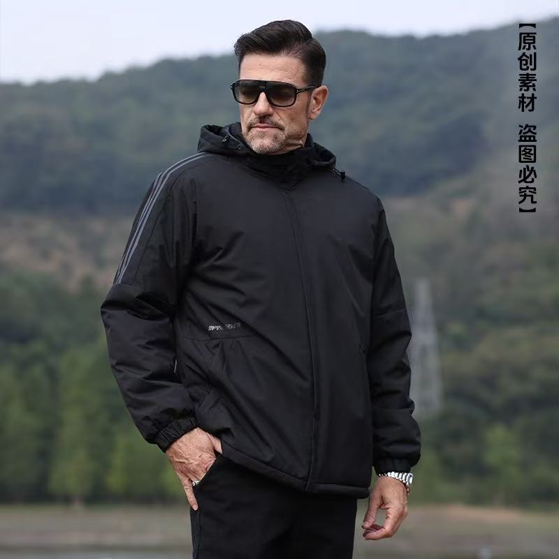  Jack Wortblkm-878-男女冬季加绒加厚保暖户外帽子可拆休闲棉服