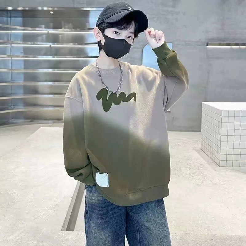 男童2025春季新款字母休闲卫衣B0161