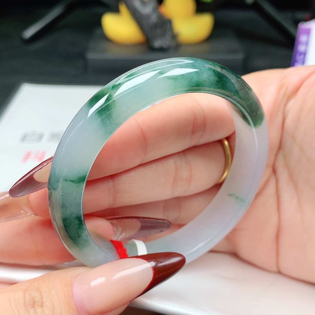 未镶嵌手镯翡翠55-56圈口