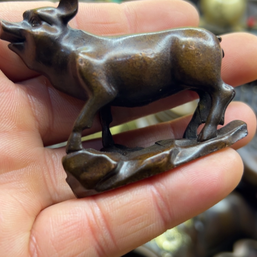 铜摆件欢迎欢迎你