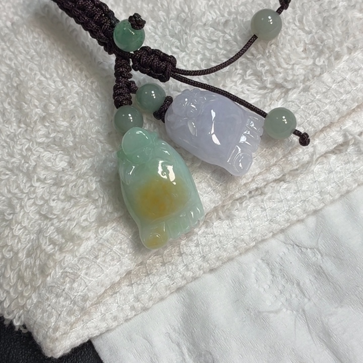 翡翠未镶嵌颈饰翡翠天然A货车挂