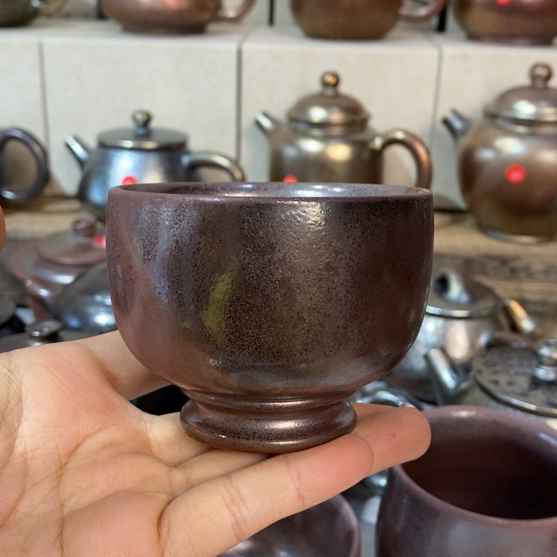 萌***姨云南建水紫陶柴烧杯