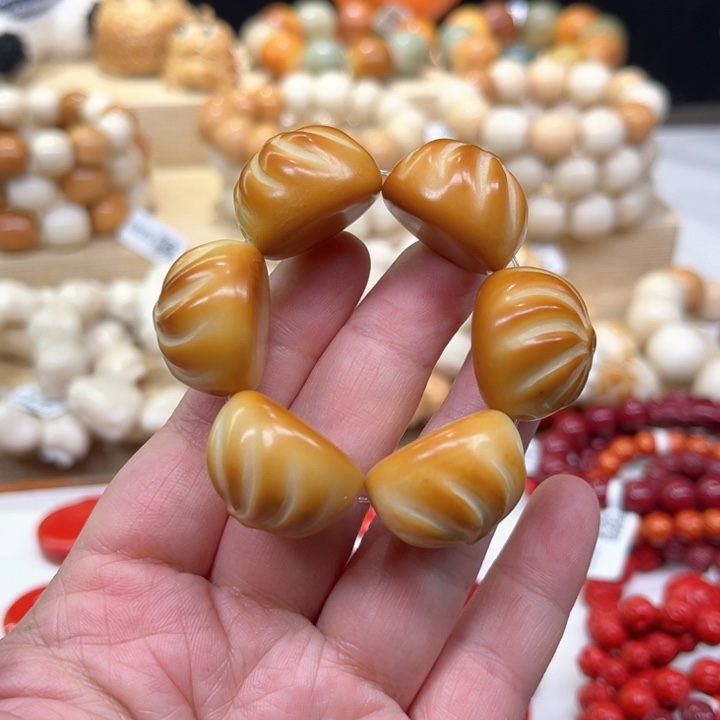 菩提根/象牙果手串1-19-127 象牙果小包子瑕