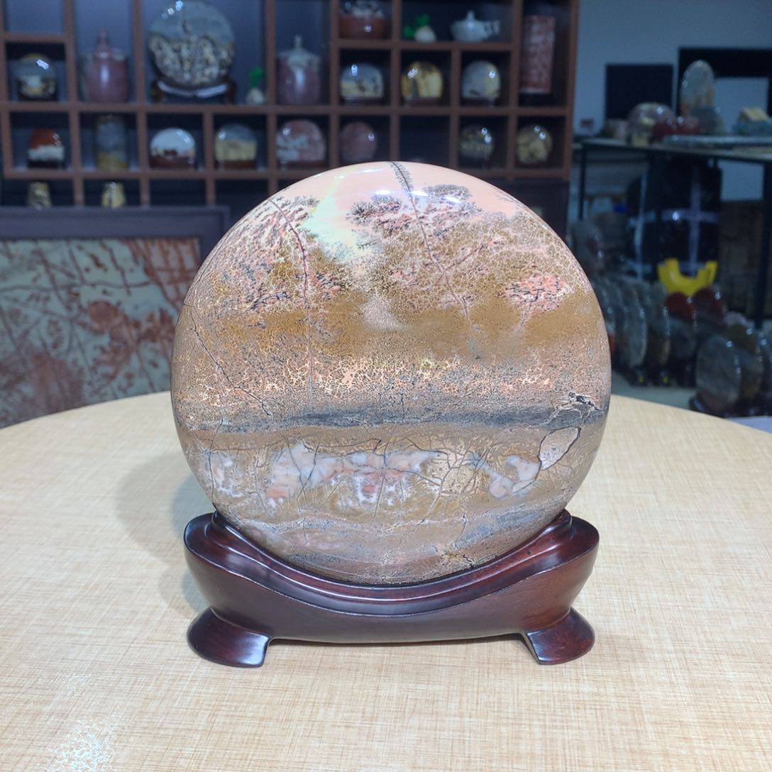 紫砂，广西国画石摆件，收藏观赏