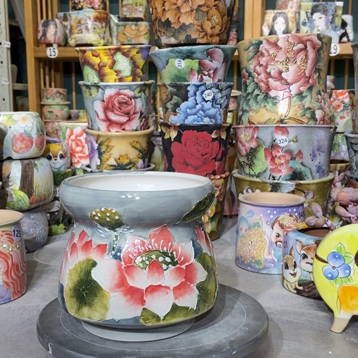 红陶景德镇艺术手绘作品