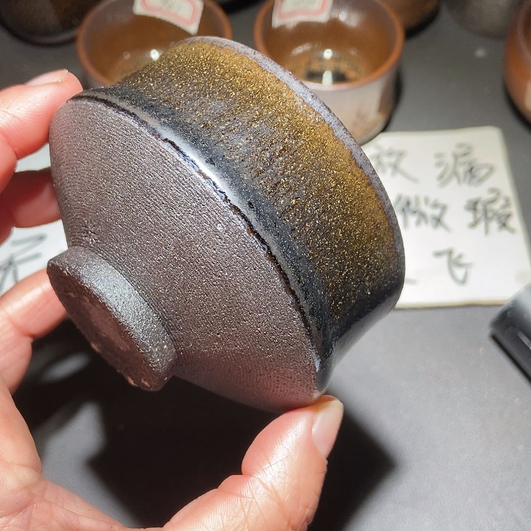 茶盏972 建窑建盏微瑕磨底