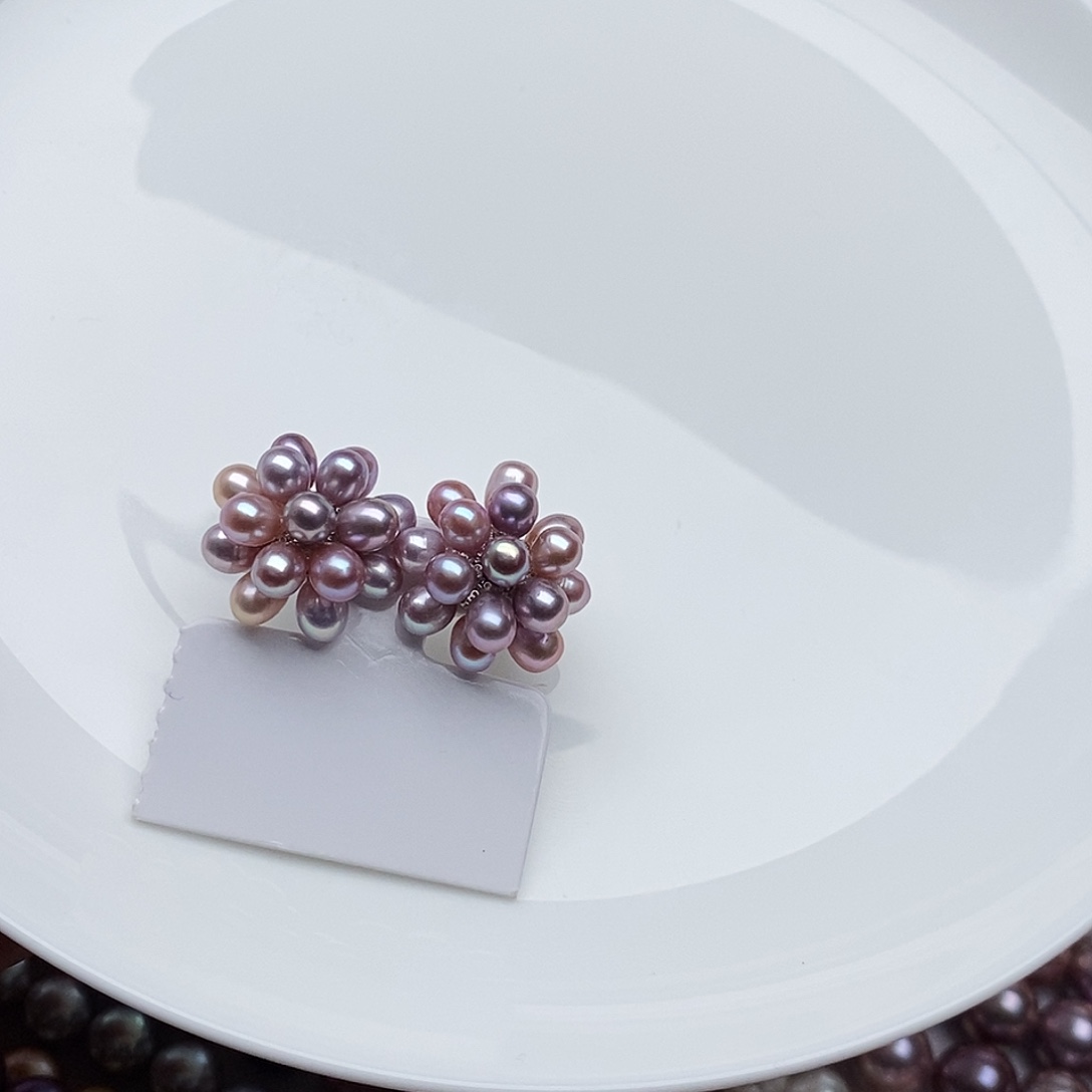 银S925镶嵌淡水珍珠颈饰