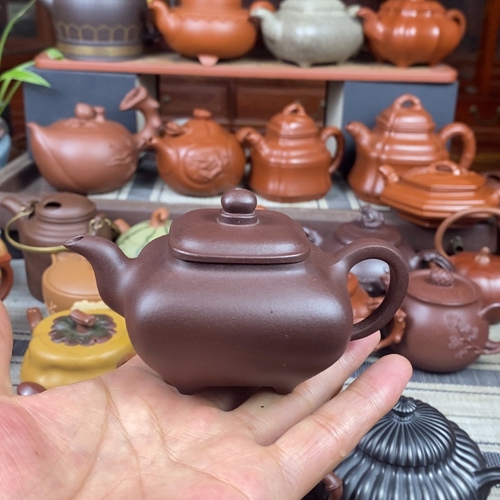 茶壶紫砂全手工传炉130-260cc原矿老紫泥特价