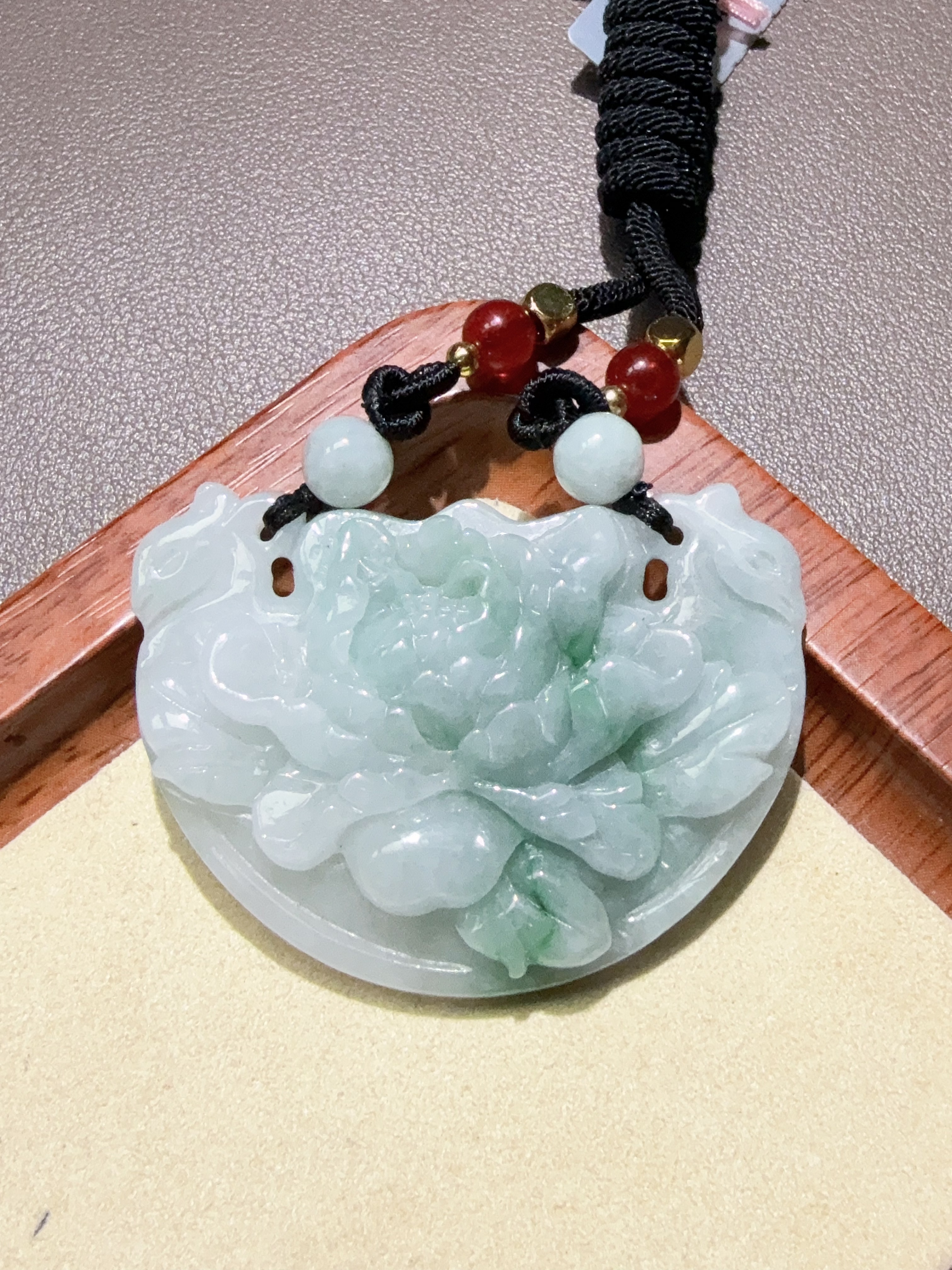 天然翡翠A货玉衡仿古精雕-17
