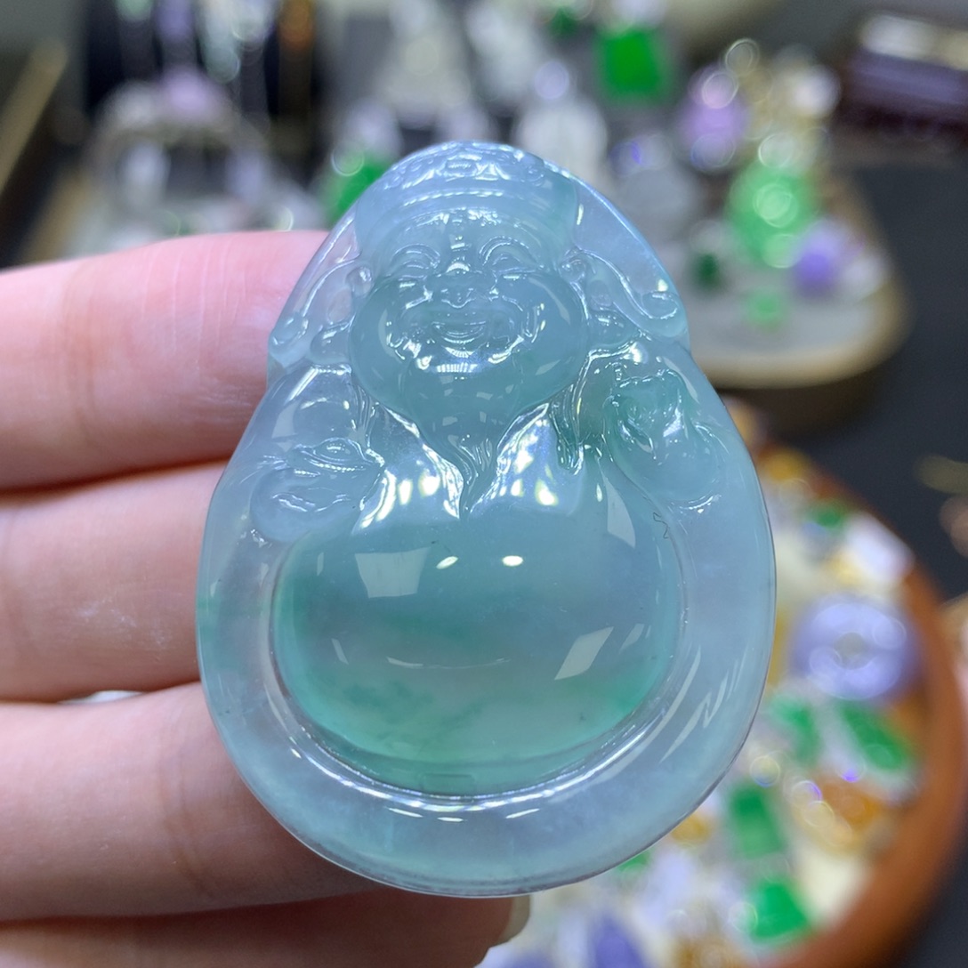 翡翠颈饰未镶嵌翡翠吊坠项链