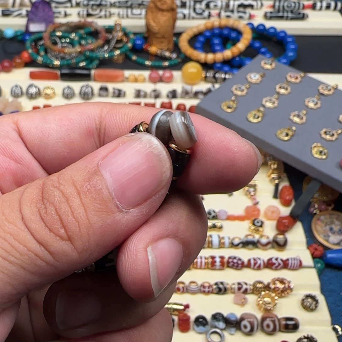 椰蒂吊坠简****啡椰蒂原生态手串配珠