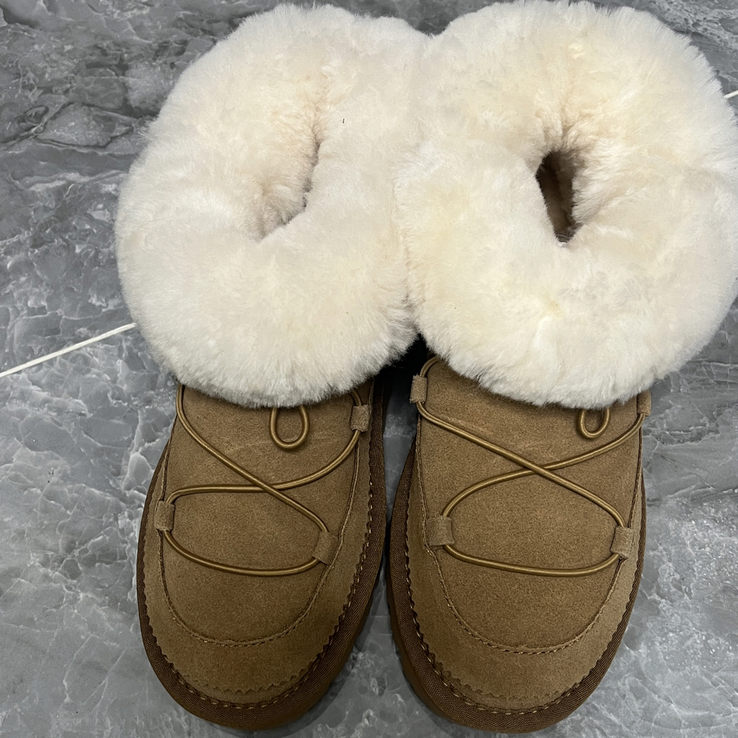 冬季新款时尚百搭舒适加绒保暖防寒潮流雪地靴短靴不累脚