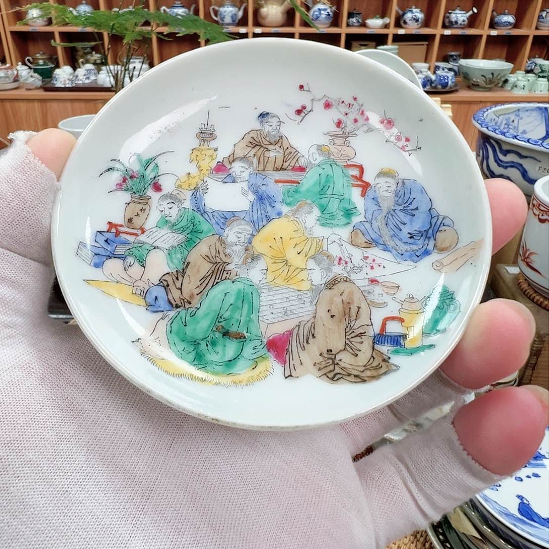 柴窑茶具茶杯茶壶盘子