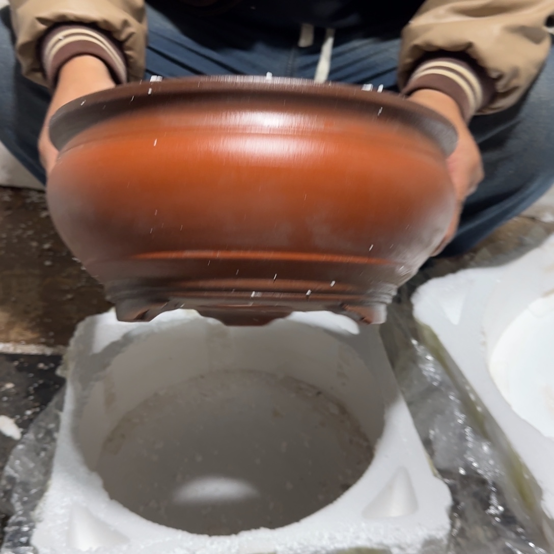 紫砂花盆口径25.11口径