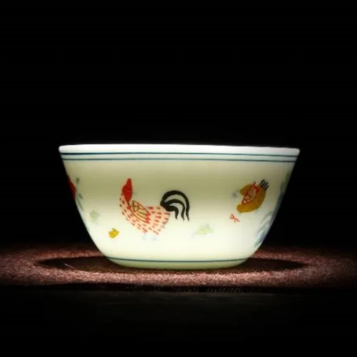 复刻新中式陶瓷鸡缸杯