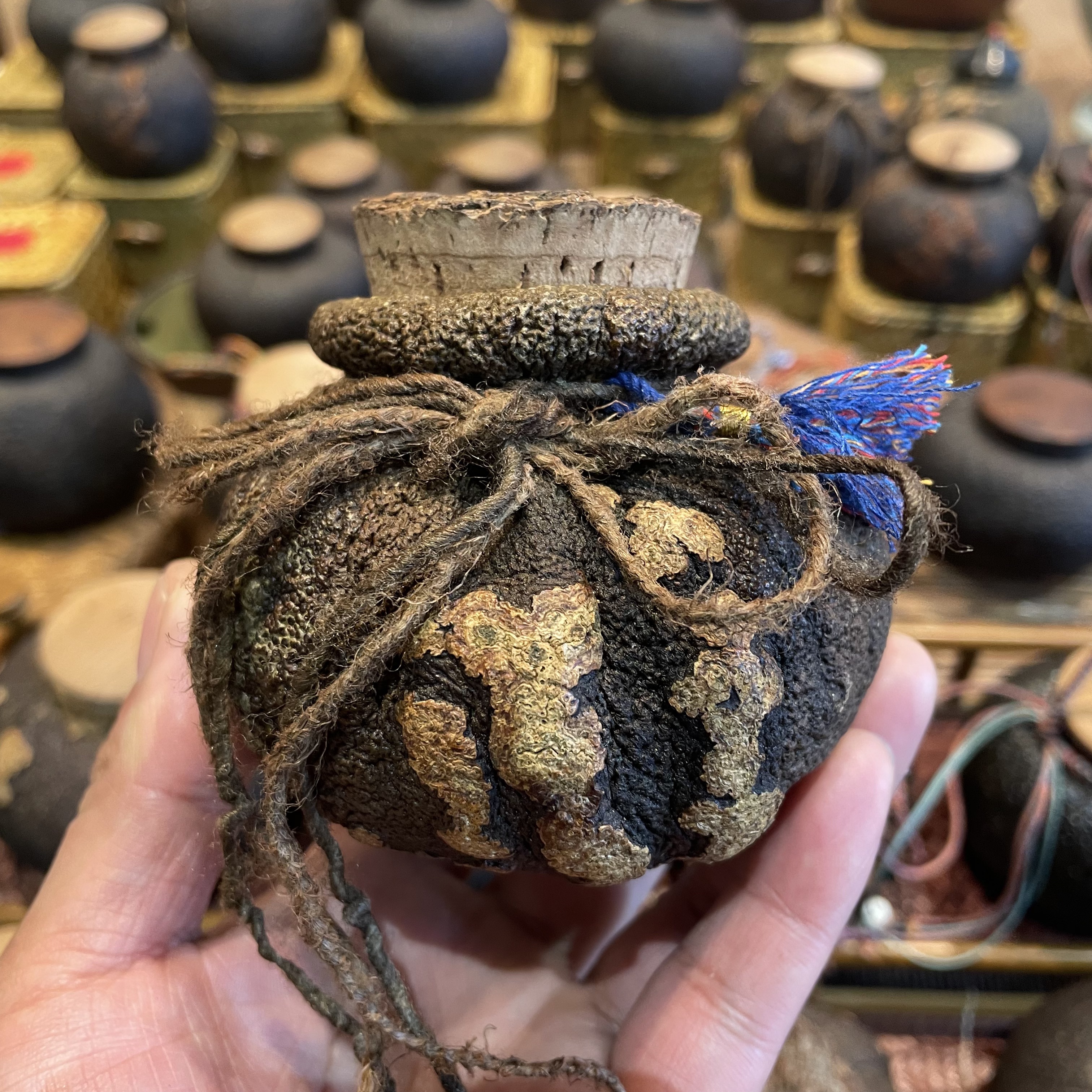 广西非遗王伯杨手捏柚子茶叶罐 桂林漆器|桂林柚罐|东山窑