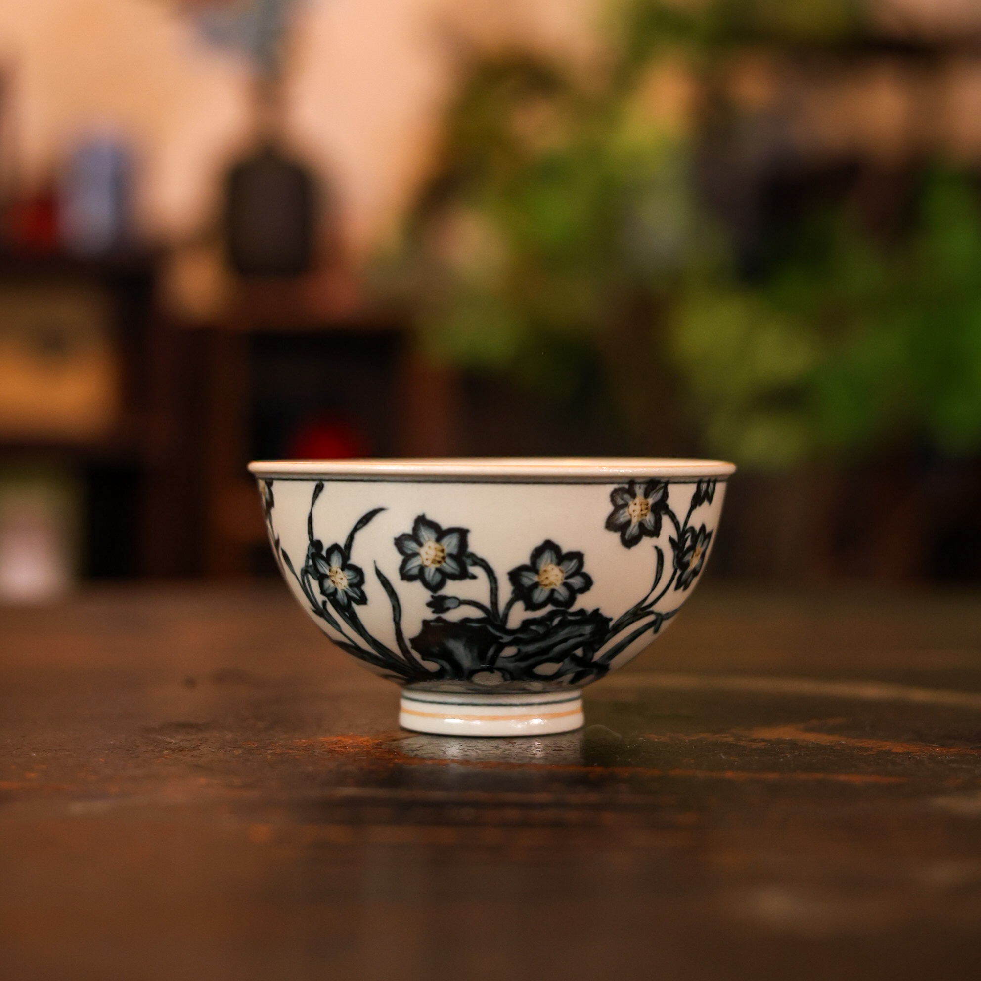 【非遗甄选】水仙花鸡心杯（YSYW-BZ-0029）