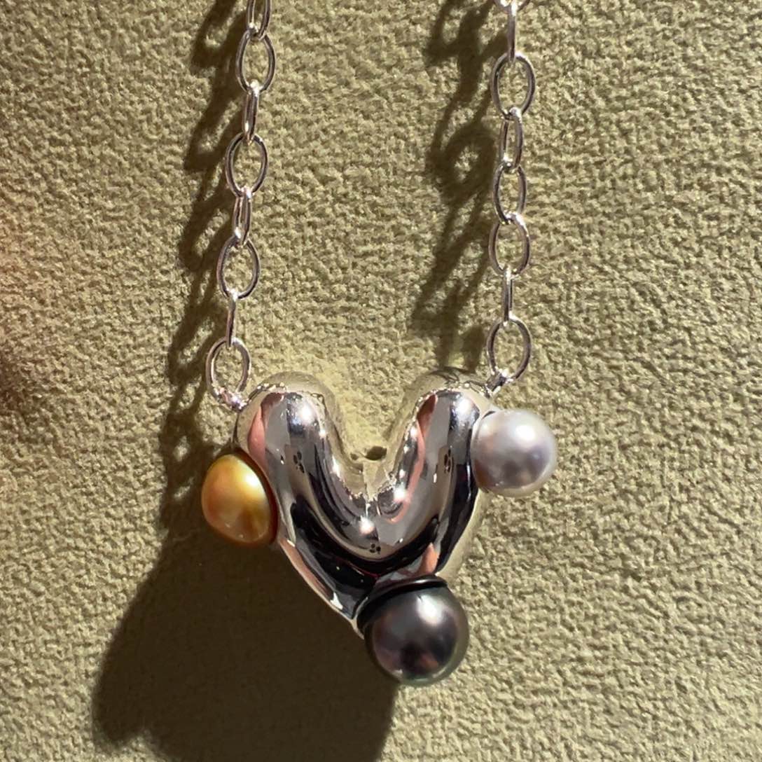 海水珍珠吊坠(赠链)银S925镶嵌