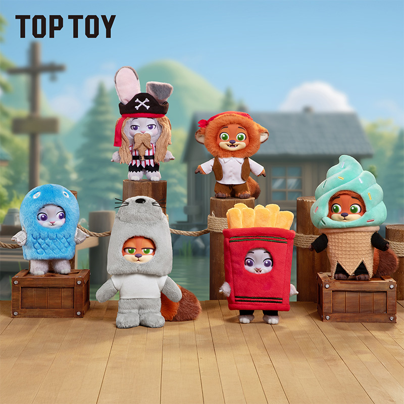 【TOP TOY】迪士尼疯狂动物城2尼克与朱迪伪装者系列毛绒挂饰盲盒