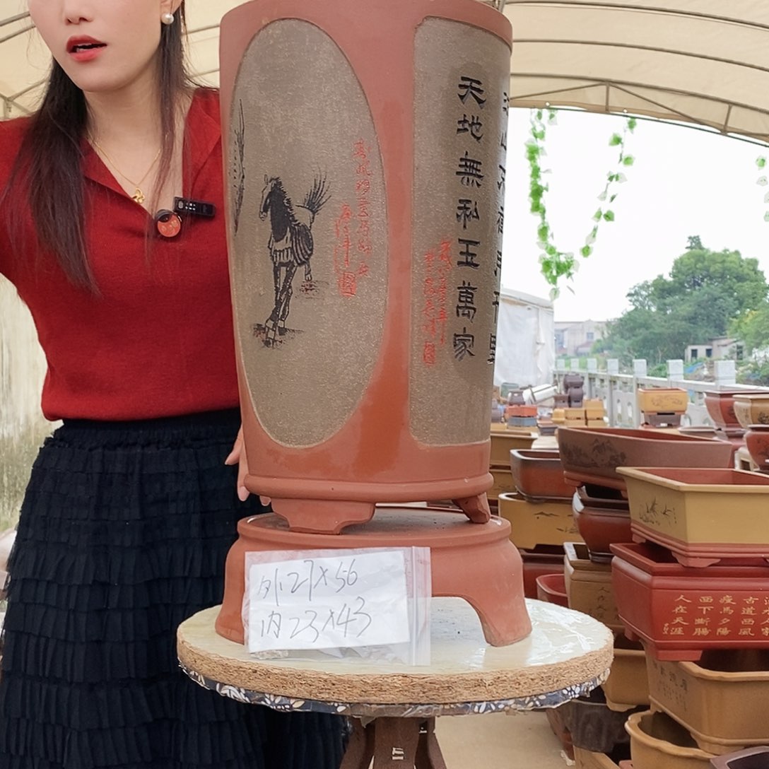 紫砂花盆紫砂花盆