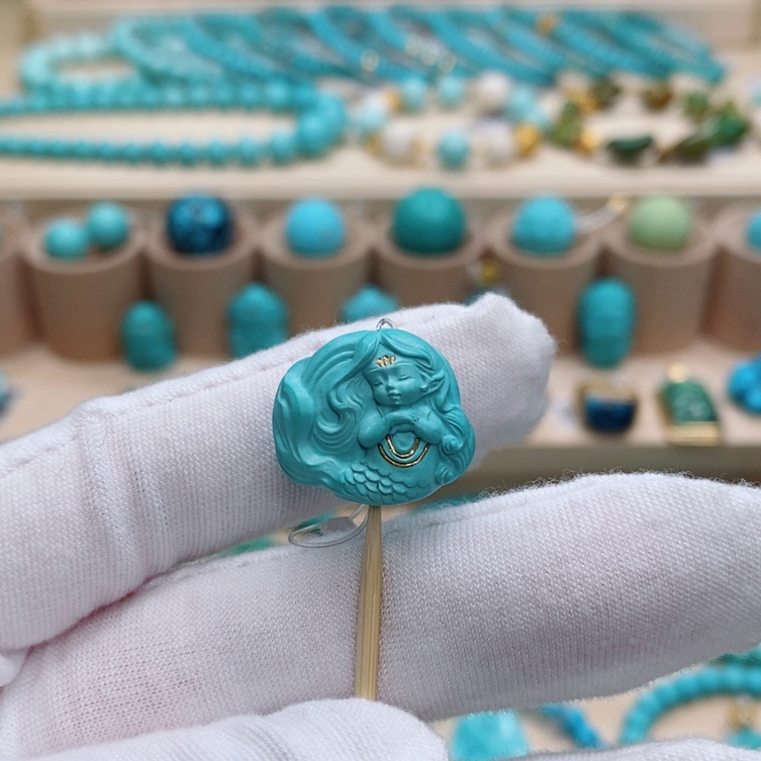 绿松石珠宝奇石未镶嵌