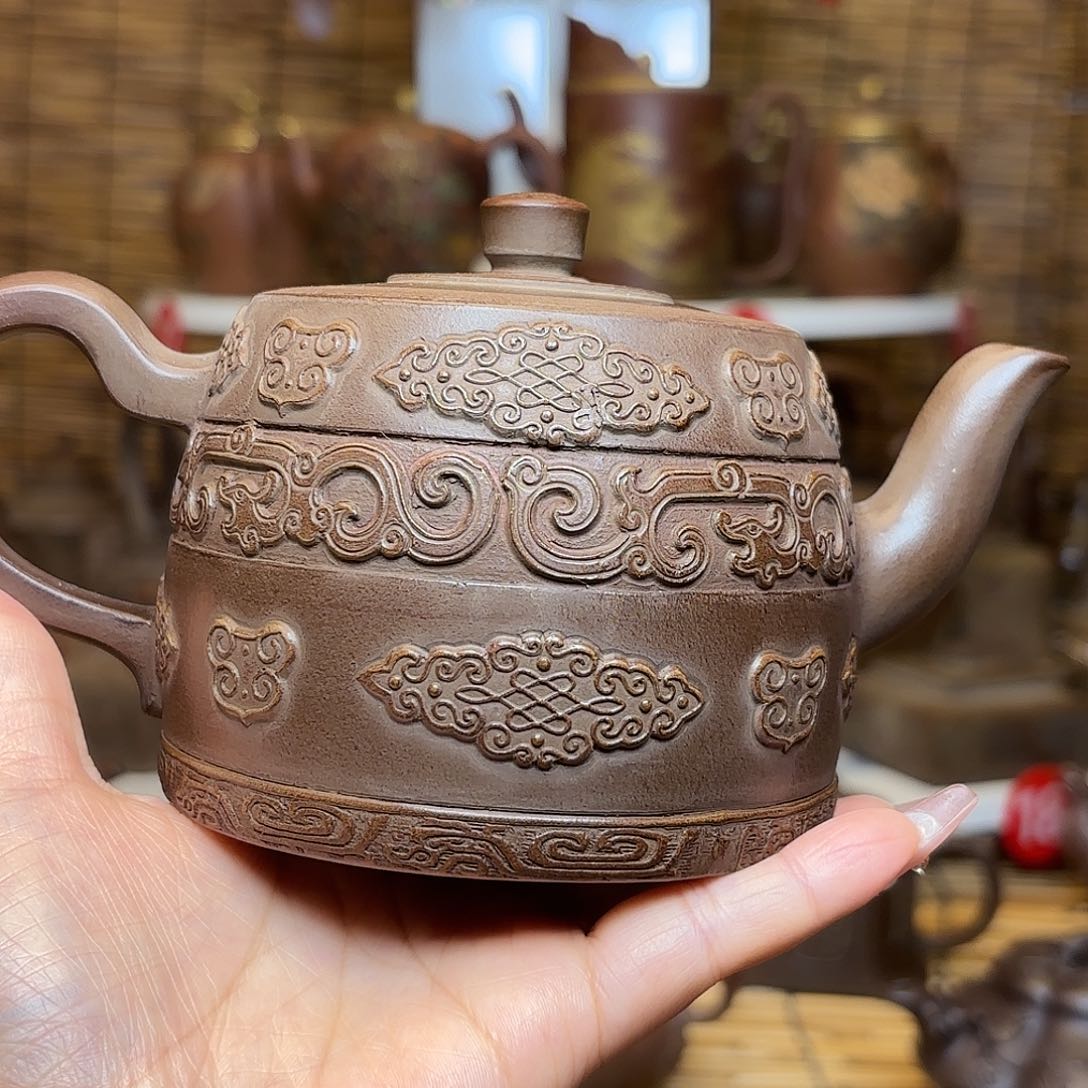 紫砂茶壶金**通紫砂老壶