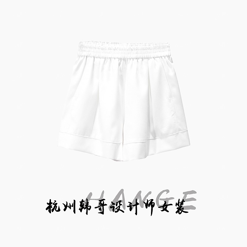 【韩哥女装】2026欧版小众设计师款高腰拼接蕾丝休闲短裤2367-1-H2