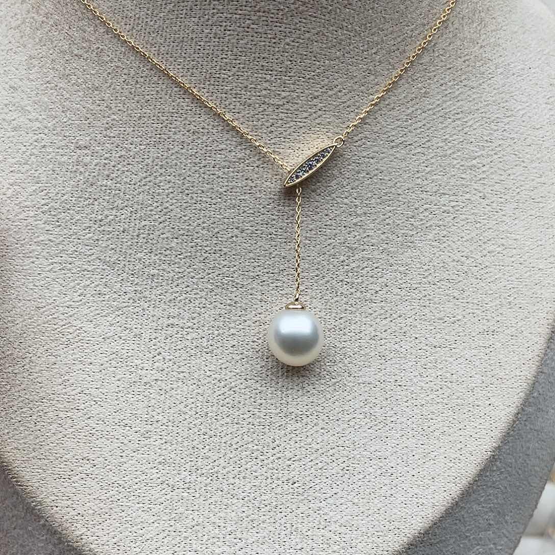 海水珍珠银S925镶嵌套链81