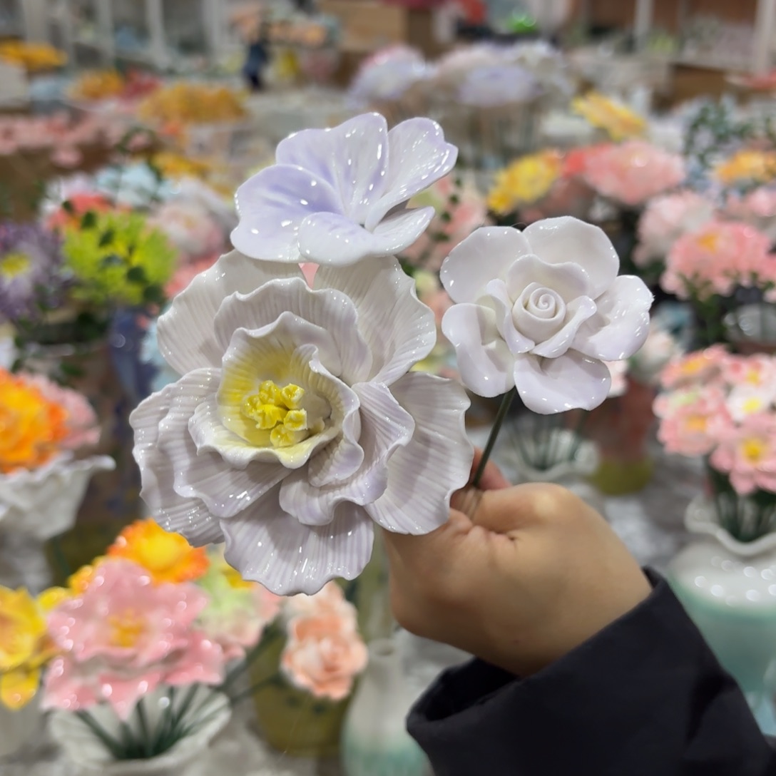 陶瓷花，拍满20发货，退款拉黑