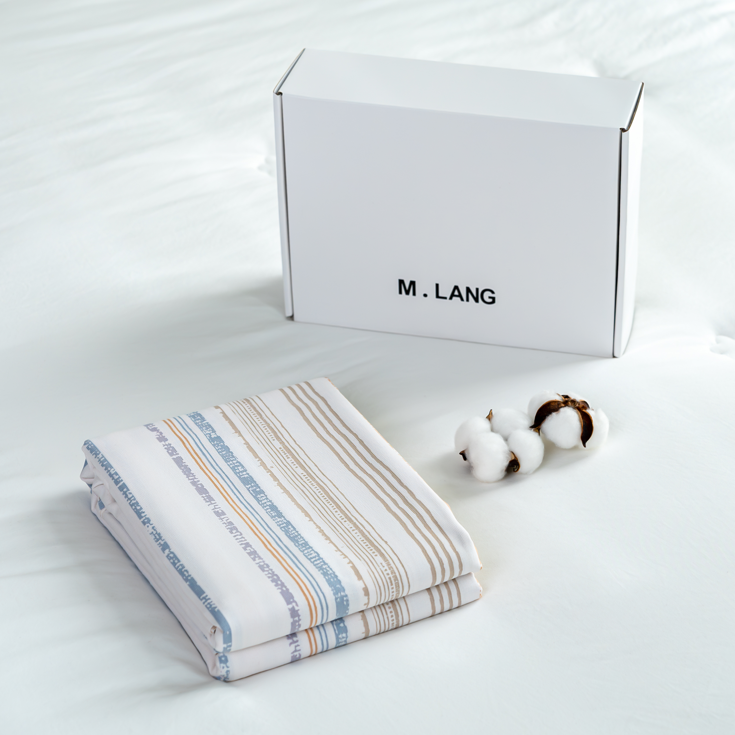 【M.LANG】纯棉 加厚细纱粗布 双人床单 230*250cm 塞纳河畔