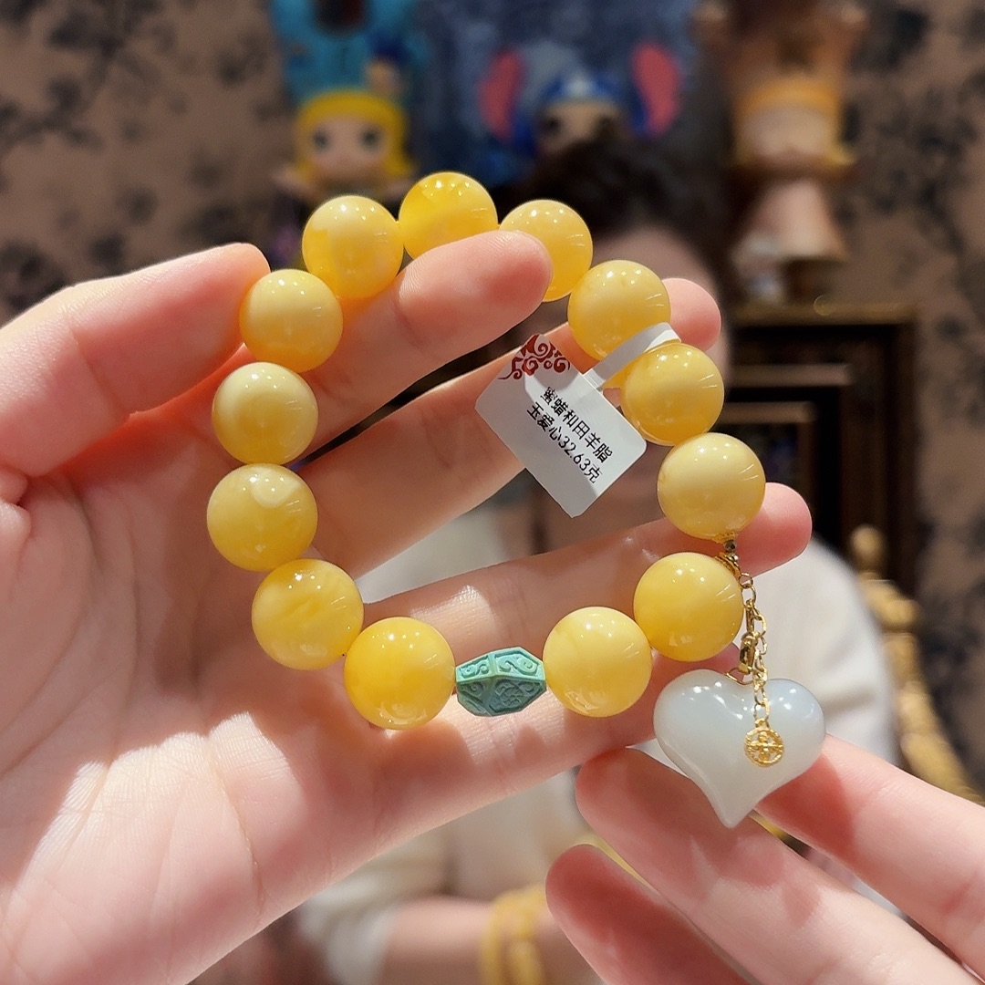 蜜蜡未镶嵌手链手串