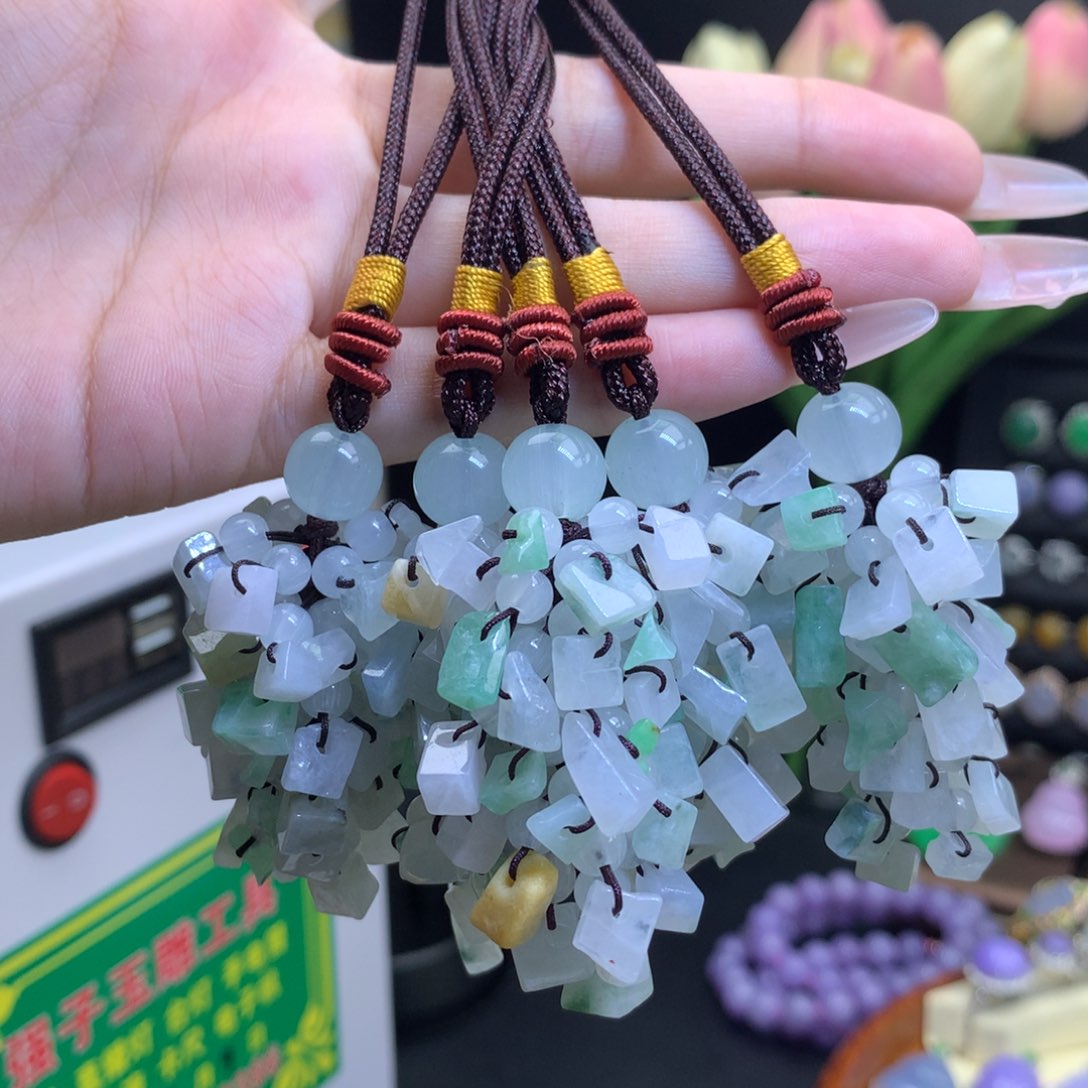 翡翠未镶嵌颈饰天然